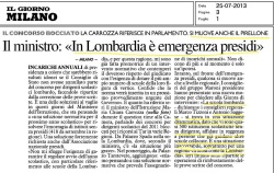 IL GIORNO - In Lombardia è emergenza presidi
